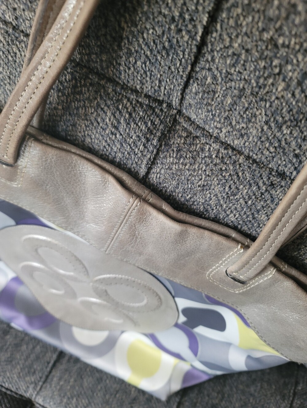 Coach Julia Metallic Op Art Tote Y2K Era - Picture 8 of 10